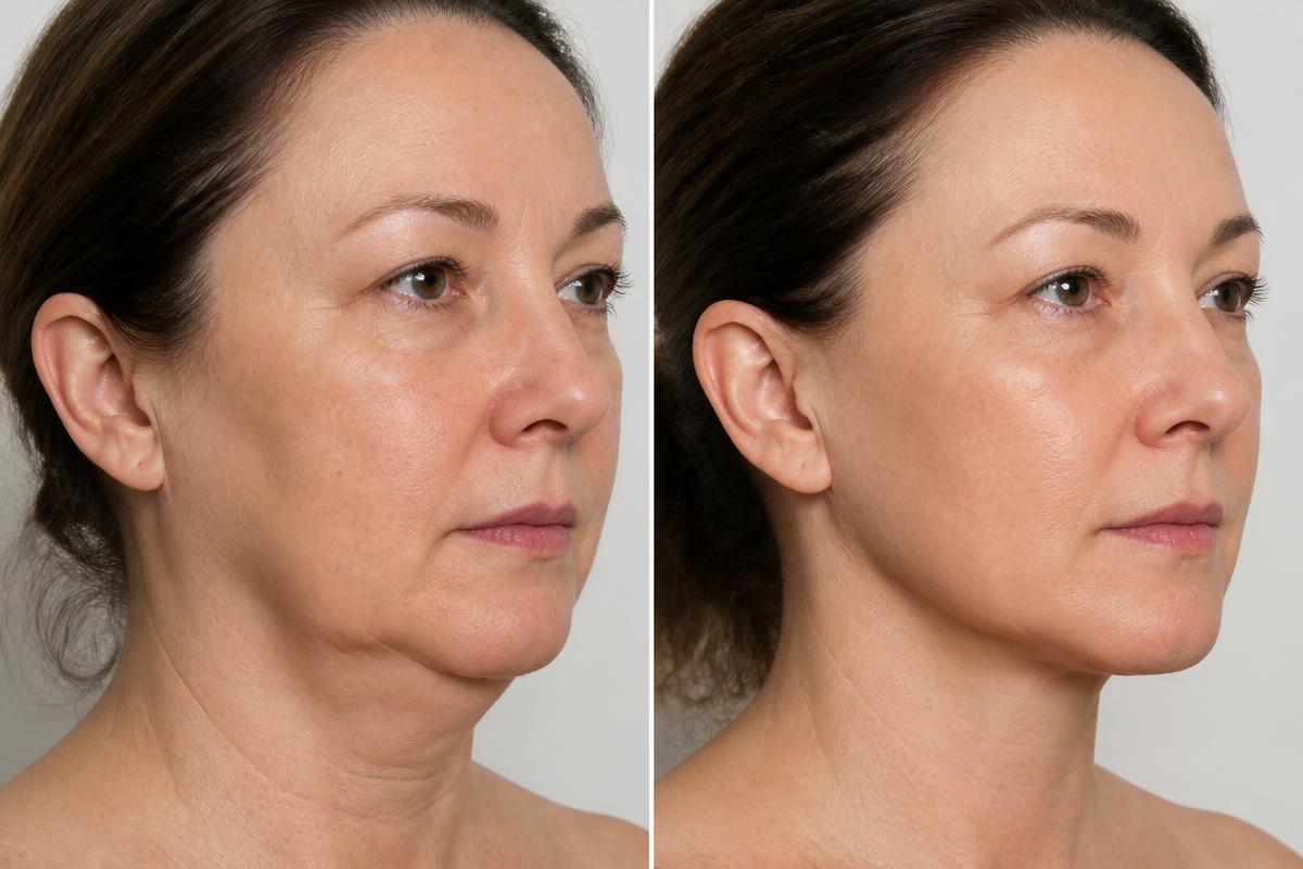 Antes e depois de Lifting Facial no Instituto Ravilli, Salvador